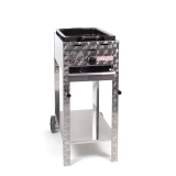 Gasbräter 4kW fahrbar + Emaillepfanne