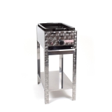 Gasbräter 4kW Gestell + Emaillepfanne
