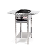 Gasbräter 4kW Gestell + Emaillepfanne +Abstellpl.