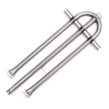 Edelstahl Brennerrohr MITTE 3-flamm. GasGrill/Bräter