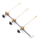 Zuleitung mit 3 Gashähnen ØDüse 0,89mm, Gasstrecke für 3-flamm. Geräte