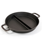 Großraumpfanne aus Aluminiumguss mit Mittelsteg 65cm