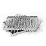 Grillrost, Flammabdg. & Fettwanne/Hitzeschutz für (2-) 3- und 6-flammige Grills
