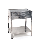 Edelstahl Holzkohlegrill 650mm mit Edelstahl-Rost