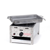 Grill/-Bräter 4kW mit Rost und Stahlpfanne
