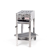 Grill/-Bräter 4kW fahrbar + Rost und Stahlpfanne