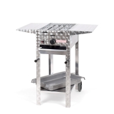 Grill/-Bräter 4kW fahrbar +Rost+Stahlpfanne+Abstellpl.