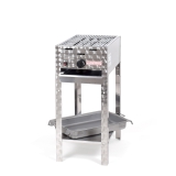 Grill/-Bräter 4kW Gestell + Rost und Stahlpfanne