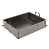 Stahlpfanne 15cm tief für 2/3-flamm. Grill/Bräter